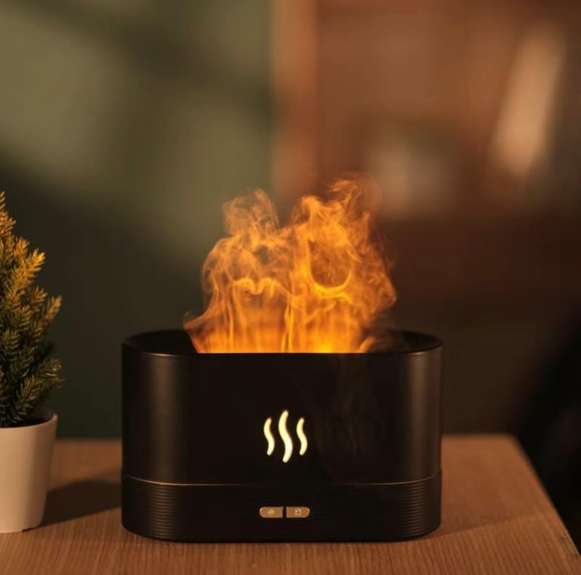 Flame humidifier